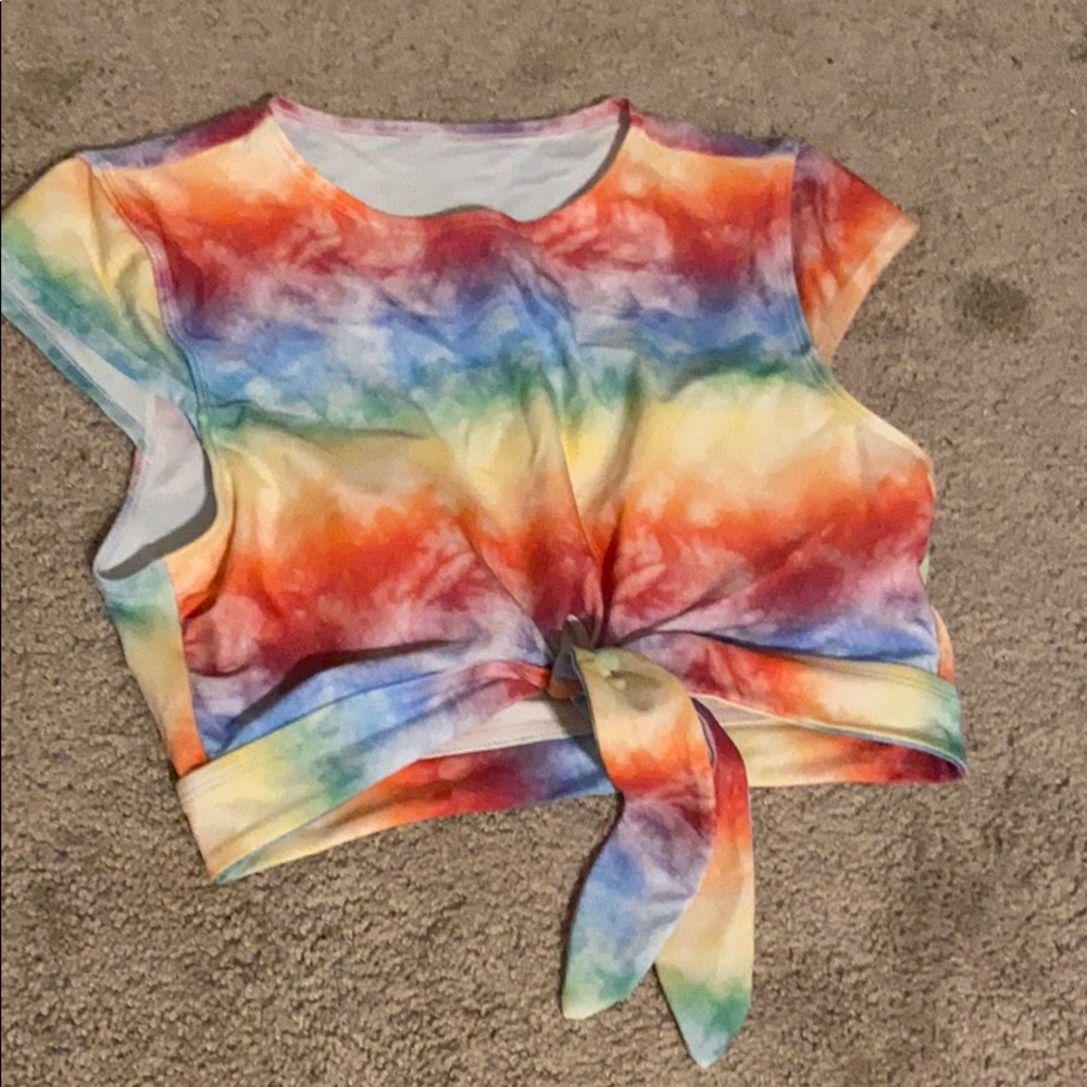 Target Pride Tie Dye Swimsuit Top